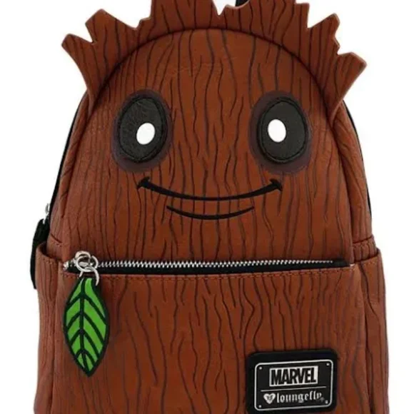 Loungefly Marvel Groot Avengers Endgame Mini Backpack Guardians of the Galaxy Floral Groot Drawstring Mini Backpack main image 3